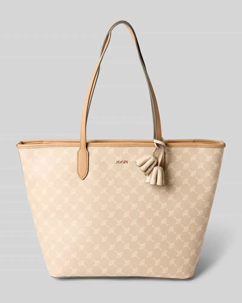 JOOP! Shopper mit Logo-Muster Modell 'lara Sand
