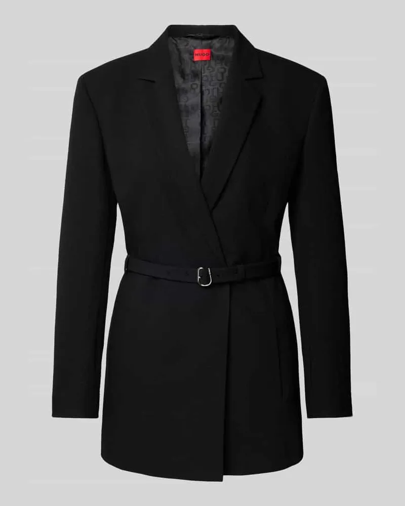 HUGO BOSS Blazer mit Taillengürtel Modell 'Amelira Black