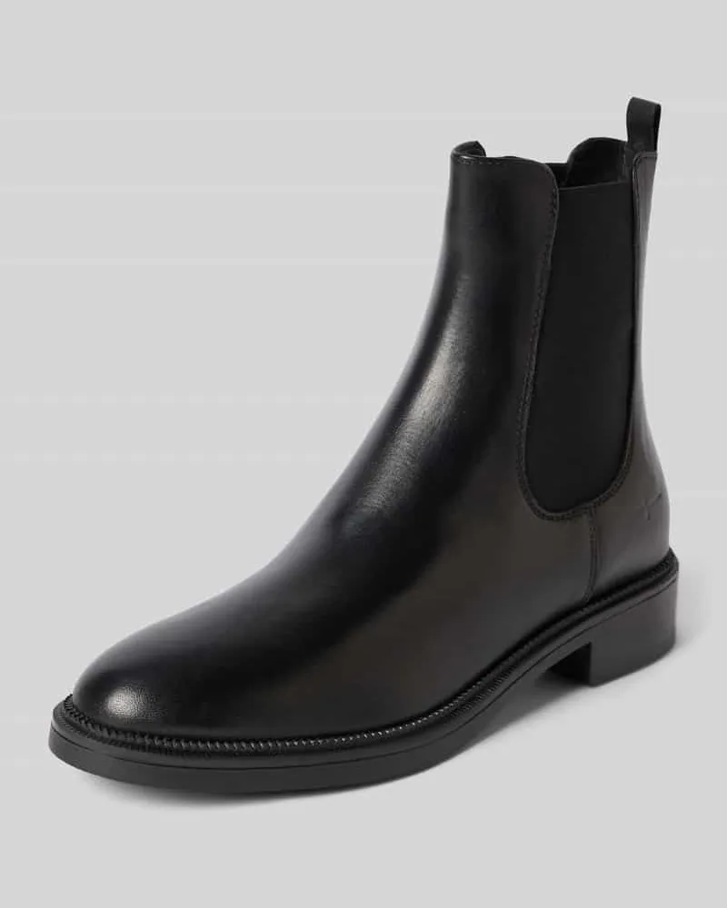 Tamaris Chelseas aus echtem Rindsleder Black