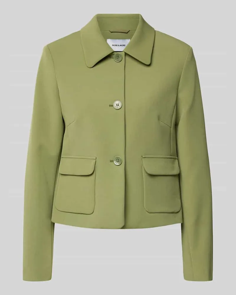 More & More Blazer mit Knopfleiste Gruen