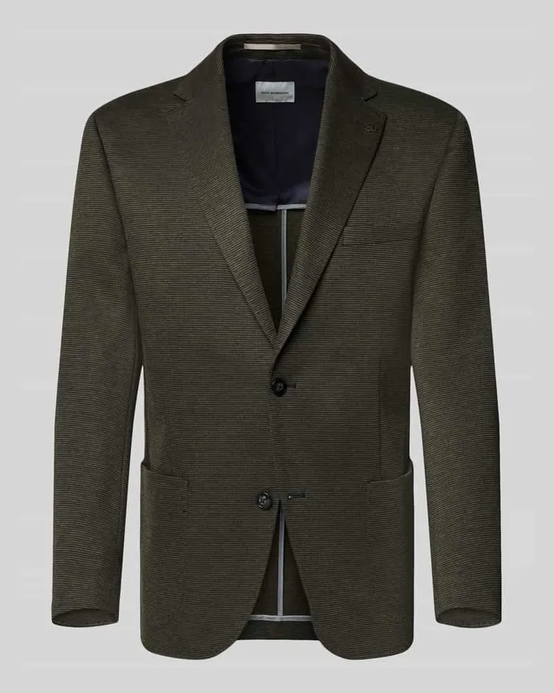 Roy Robson Slim Fit Sakko mit Viskose-Anteil und Reverskragen Gruen
