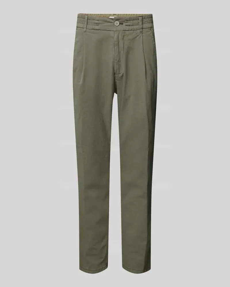 Drykorn Regular Fit Chino mit Paspeltaschen Modell 'CHASY 10 Schlamm
