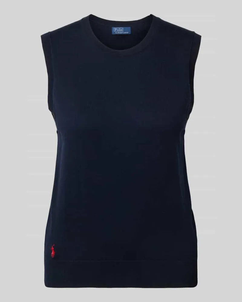 Ralph Lauren Pullunder mit gerippten Abschlüssen Marine