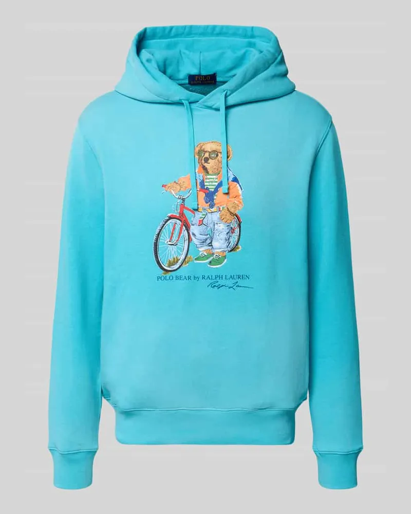 Ralph Lauren Regular Fit Hoodie aus Baumwoll-Mix Aqua