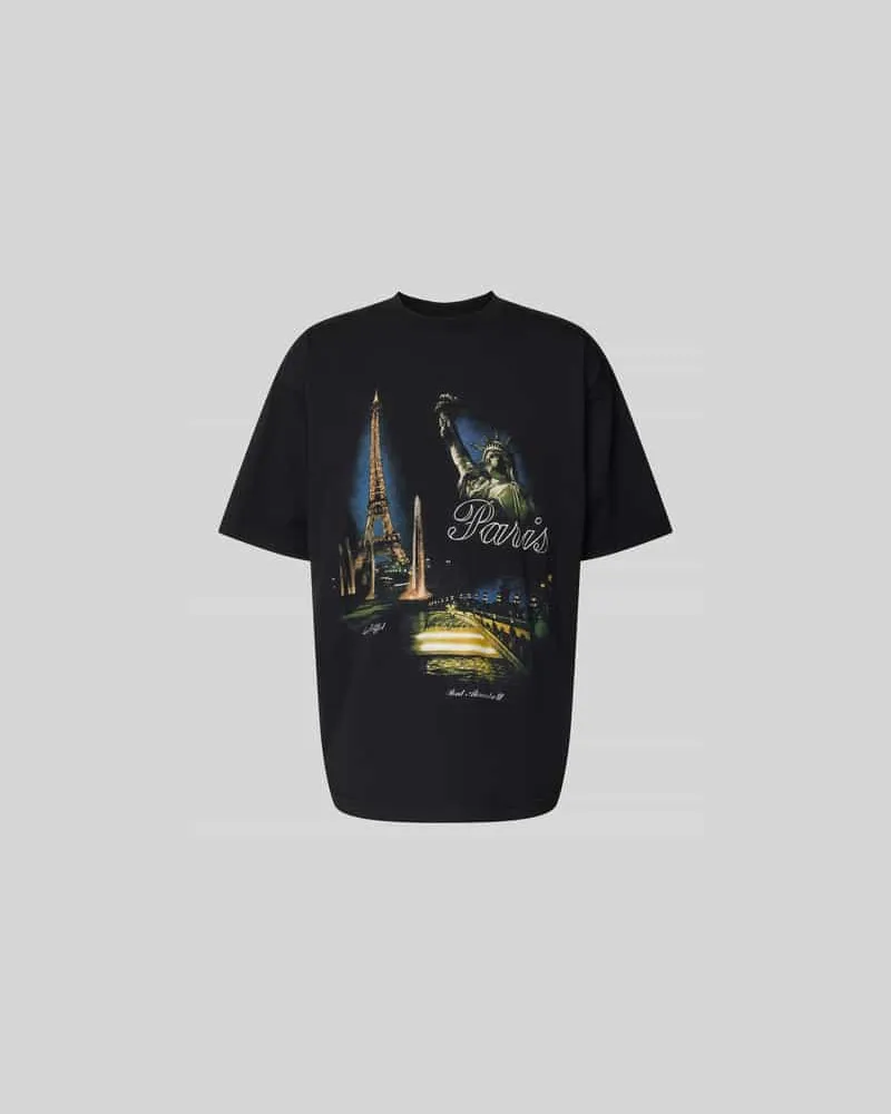VETEMENTS Relaxed Fit T-Shirt aus Baumwolle Black