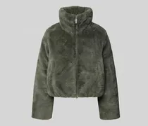 Daunenjacke mit Webpelz