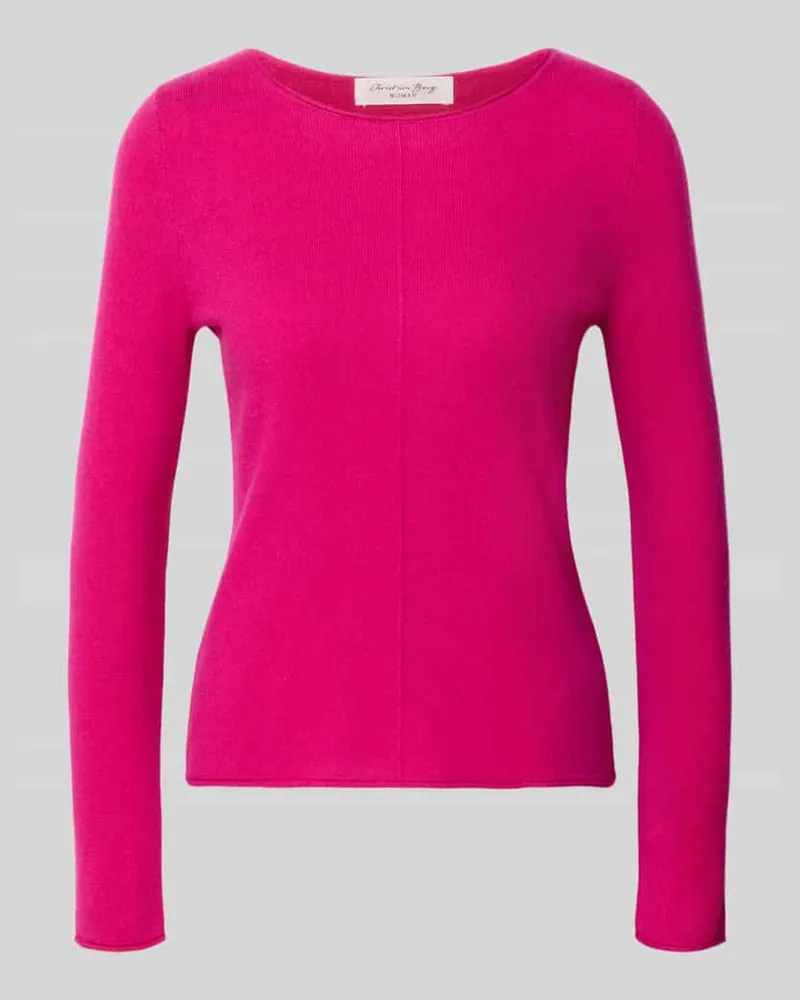 Christian Berg Regular Fit Strickpullover aus reinem Kaschmir Pink