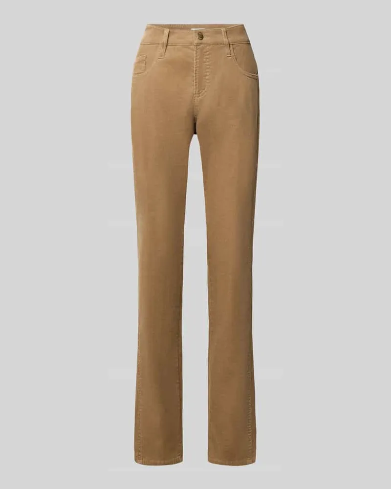 Brax Tapered Fit Cordhose aus Baumwoll-Mix Modell 'MILEY Beige