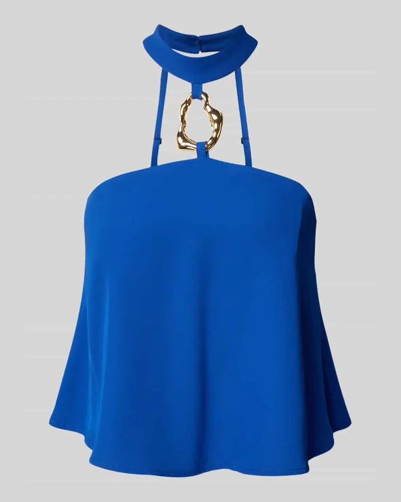 Rinascimento Regular Fit Top mit Applikation Blau