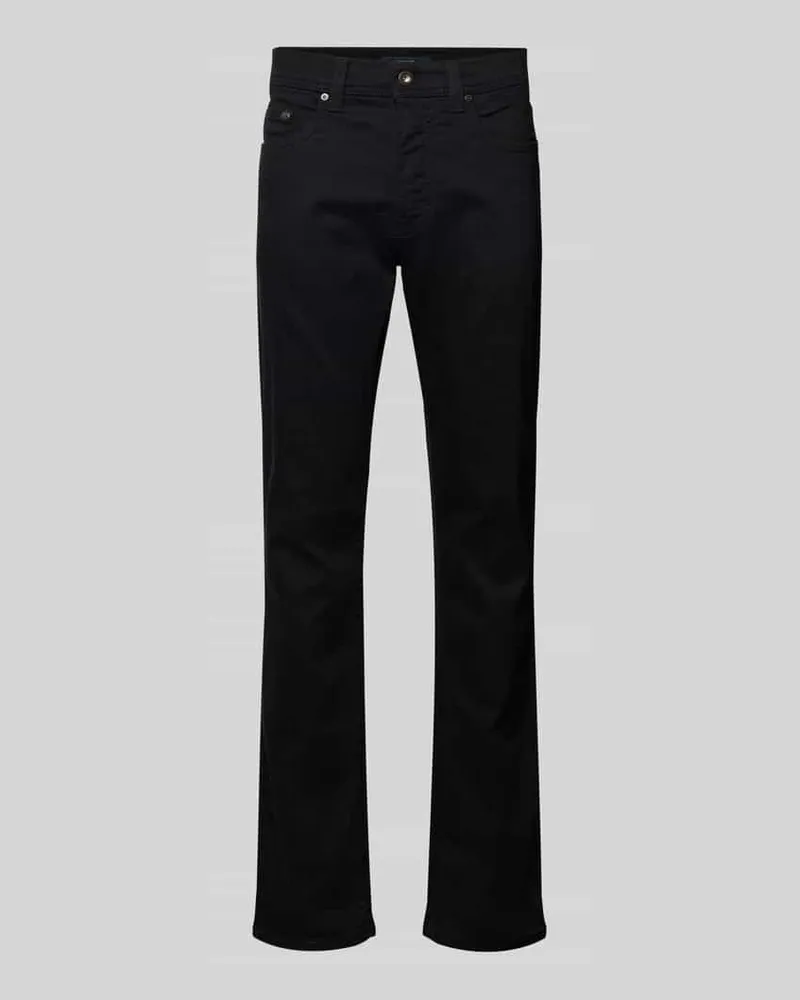 Pierre Cardin Tapered Fit Jeans mit Label-Patch Modell 'Lyon Black