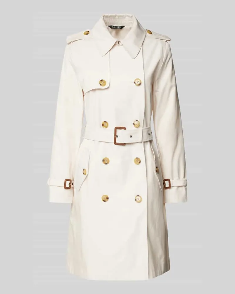 Ralph Lauren Trenchcoat mit Taillengürtel Ecru