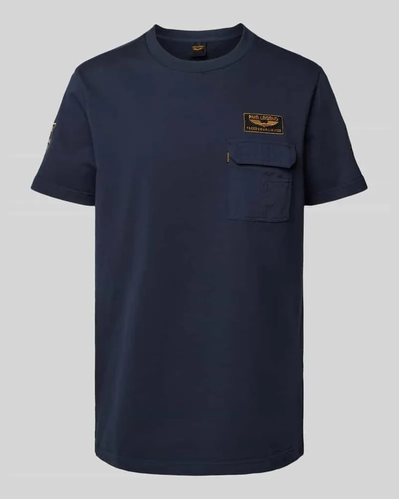 PME Legend T-Shirt mit Brusttasche Marine