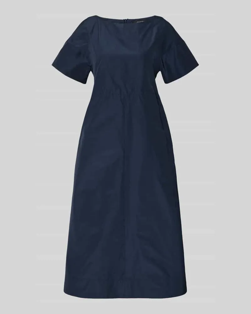 Max Mara Fließendes Freizeitkleid mit Baumwoll-Anteil Modell 'PIOPPO Dunkelblau