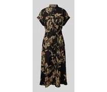 Leinenkleid mit floralem Muster Modell 'WILISANT