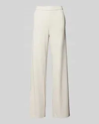 RAFFAELLO ROSSI  Wide Leg Stoffhose mit elastischem Bund Offwhite