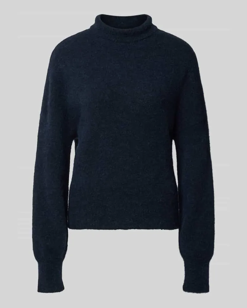Samsøe & Samsøe Regular Fit Pullover aus Woll-Alpaka-Mix Modell 'Nola Marine