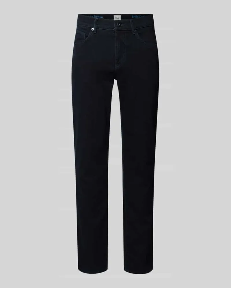 Brax Regular Fit Jeans mit Kaschmir-Anteil Modell 'Cadiz Dunkelblau