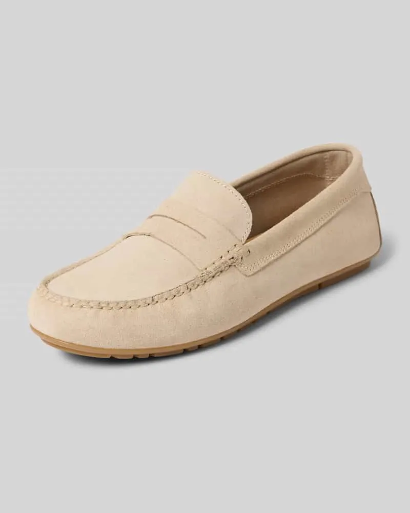 Marc O'Polo Slipper aus echtem Rindsleder Sand