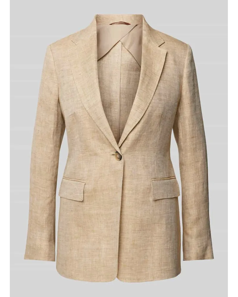 Max Mara Blazer mit Pattentaschen Modell 'PALAU Beige