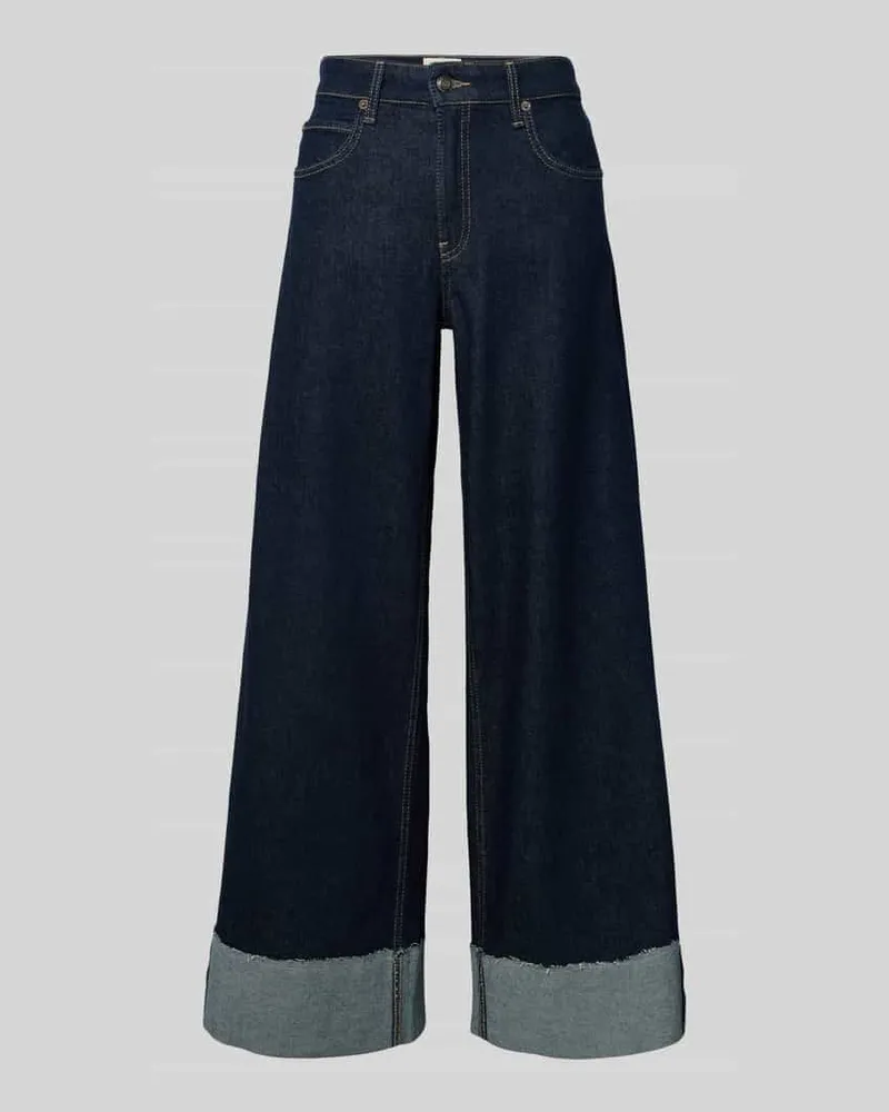 MAC Jeans Jeans mit Eingrifftaschen Modell 'NEVADA SUPERWIDE Dunkelblau