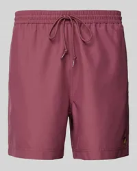 Carhartt WIP Badehose mit Label-Stitching Modell 'CHASE Bordeaux