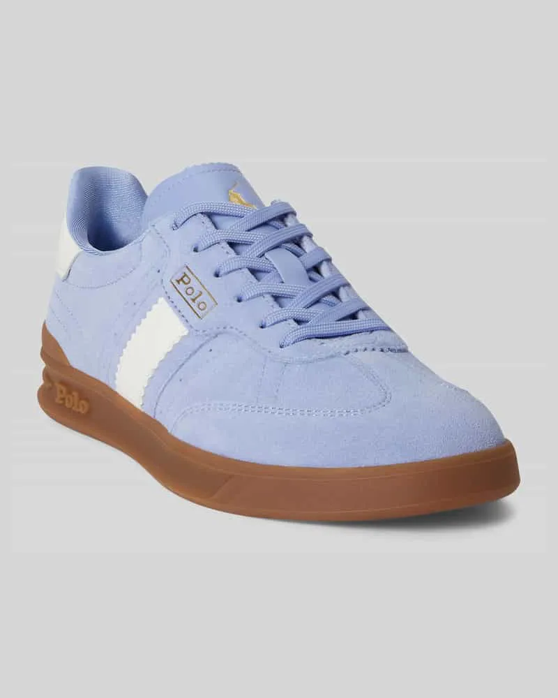 Ralph Lauren Sneaker aus echtem Rindsleder Modell 'AERA Hellblau