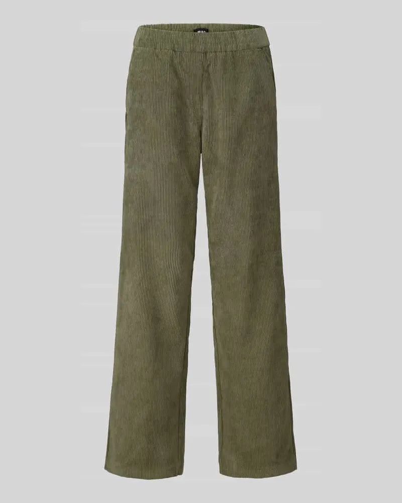 MAC Jeans Straight Fit Cordhose mit elastischem Bund Modell 'CHIARA Gruen