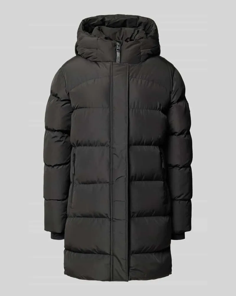 Superdry. Steppjacke mit Reißverschlusstaschen Black