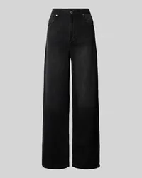 Liu Jo Baggy Fit Wide Leg Jeans im 5-Pocket-Design Black