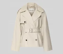 Regular Fit Trenchcoat aus Baumwoll-Lyocell-Mix