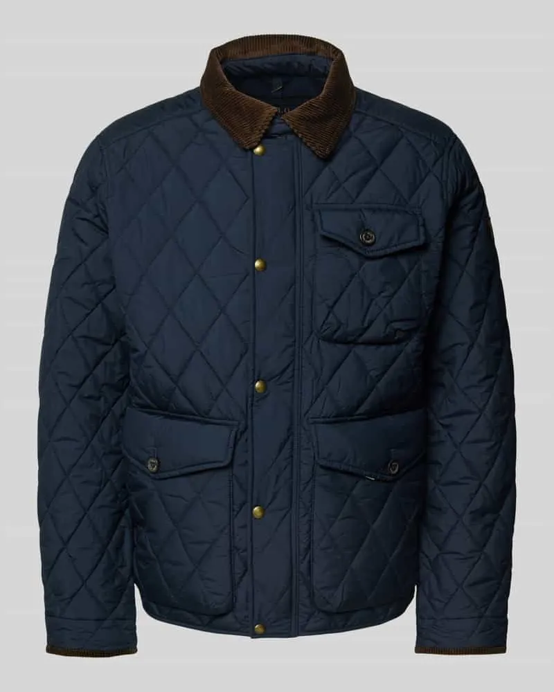 Ralph Lauren Steppjacke mit Kentkragen Marine