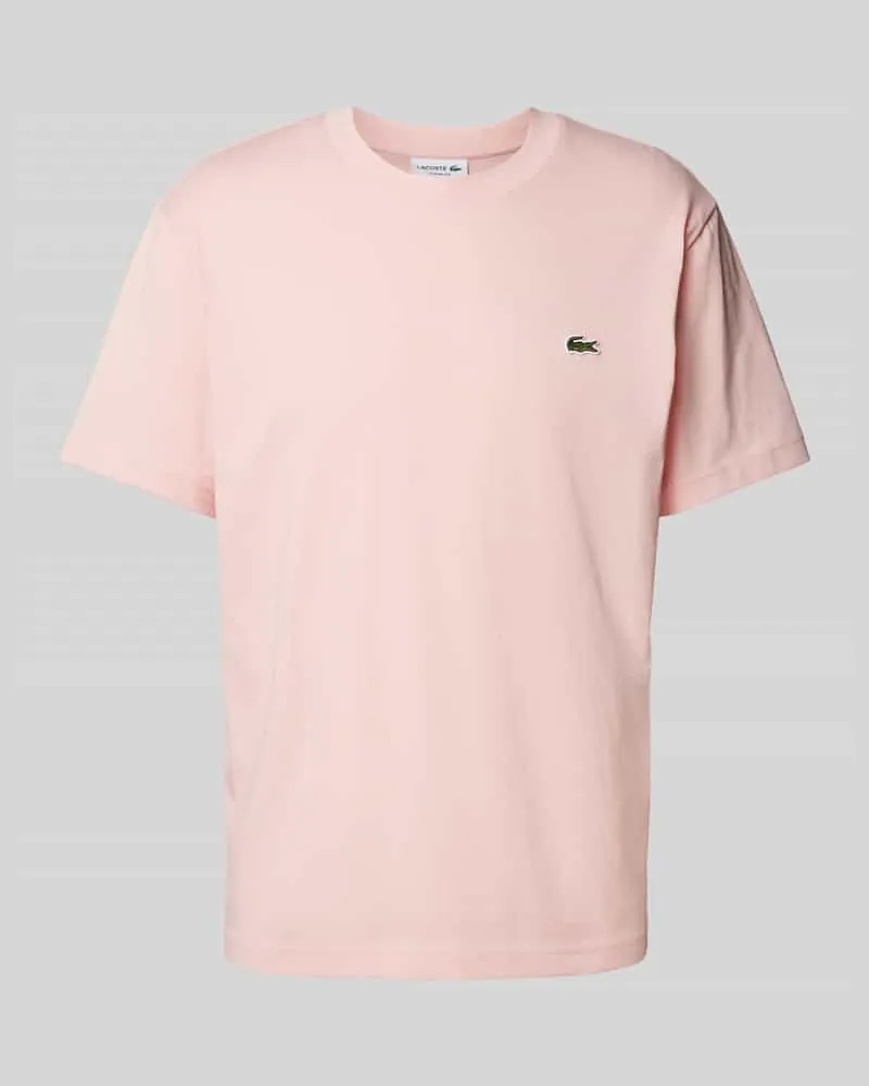 Lacoste T-Shirt mit Rundhalsausschnitt Modell 'BASIC Rosa