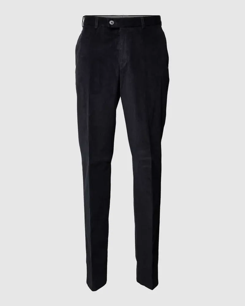 Hiltl Cordhose mit Knopf- und Reißverschluss Marine