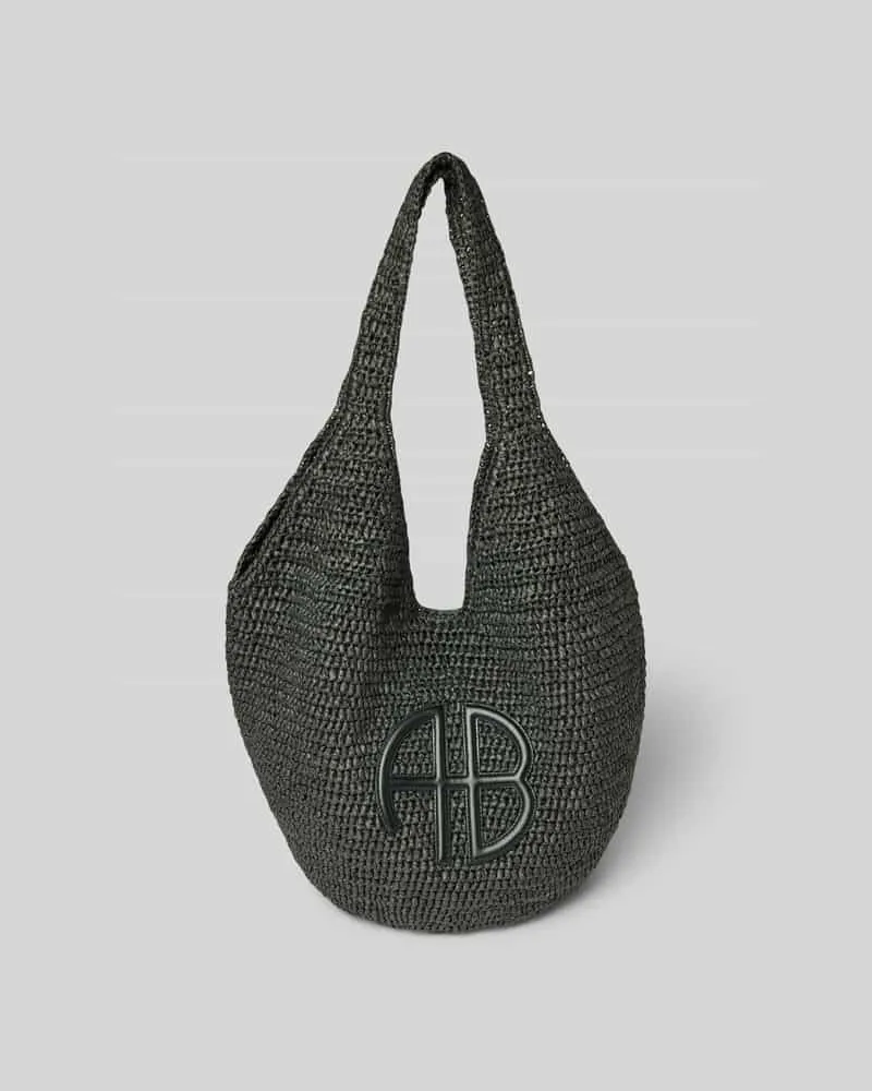 Anine Bing Shopper mit Label-Detail Black