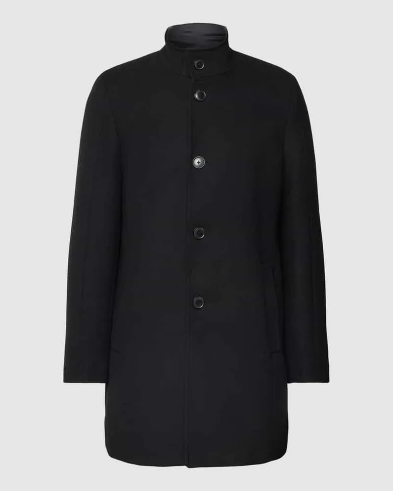 S.Oliver Kurzmantel mit Knopfleiste Black