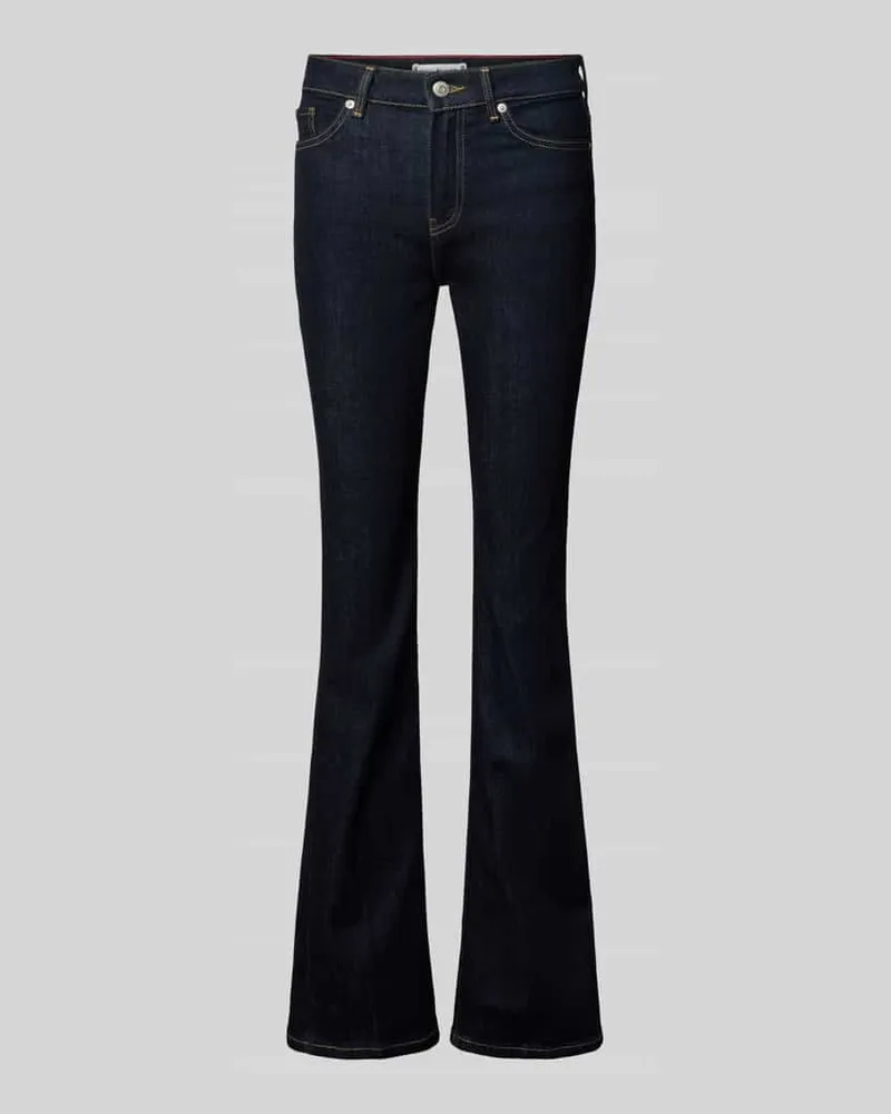 Tommy Hilfiger Relaxed Fit Bootcut Jeans aus Baumwoll-Mix Dunkelblau