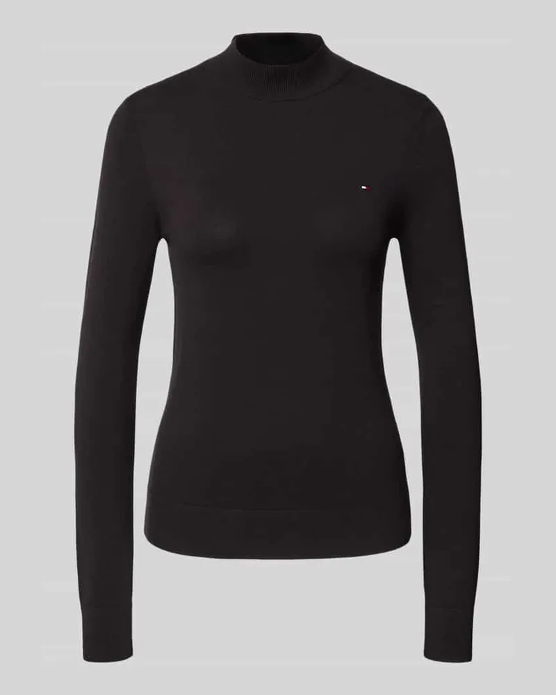 Tommy Hilfiger Regular Fit Pullover aus Baumwoll-Mix Black