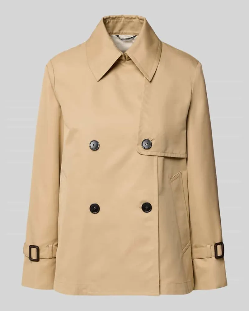 Max Mara Cropped Trenchcoat aus Baumwoll-Mix Beige