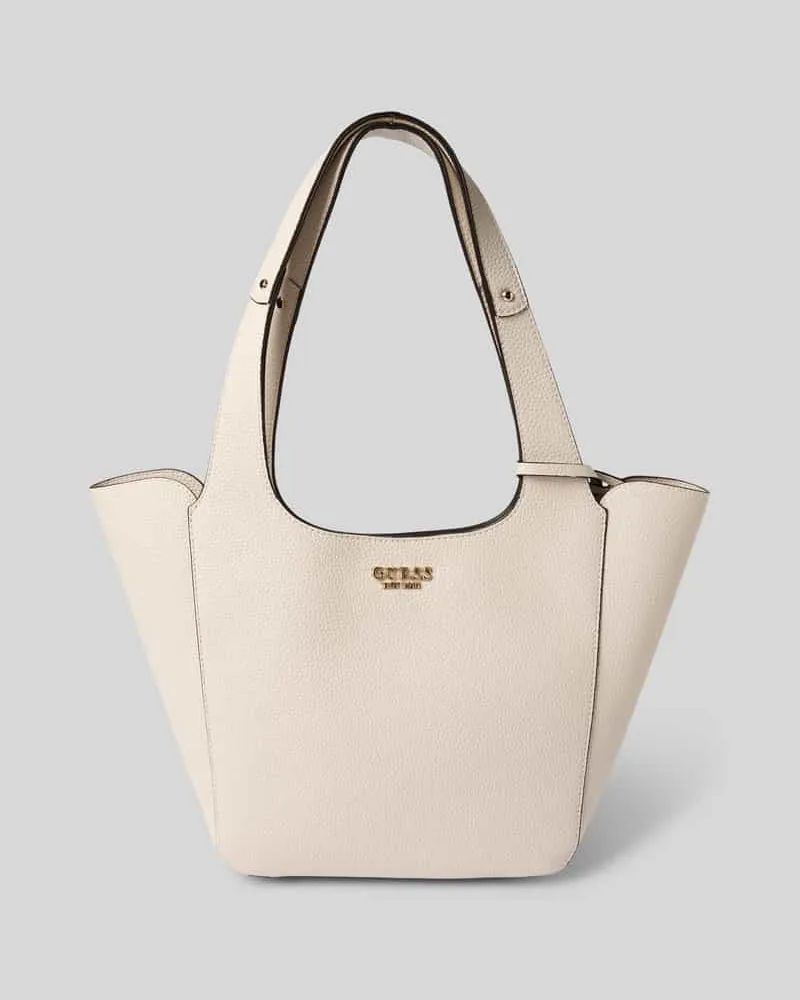 Guess Handtasche mit Label-Applikation Modell 'HELINA Offwhite