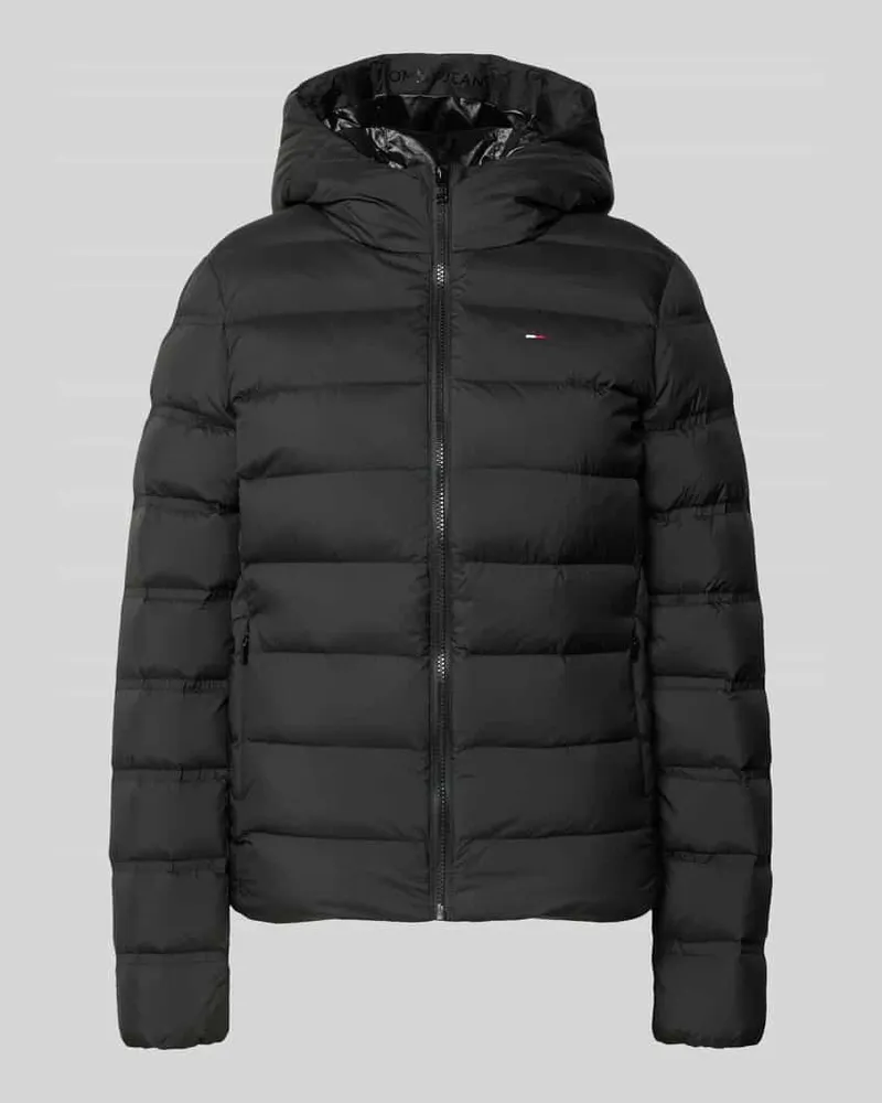 Tommy Hilfiger Regular Fit Daunenjacke mit Kapuze Black