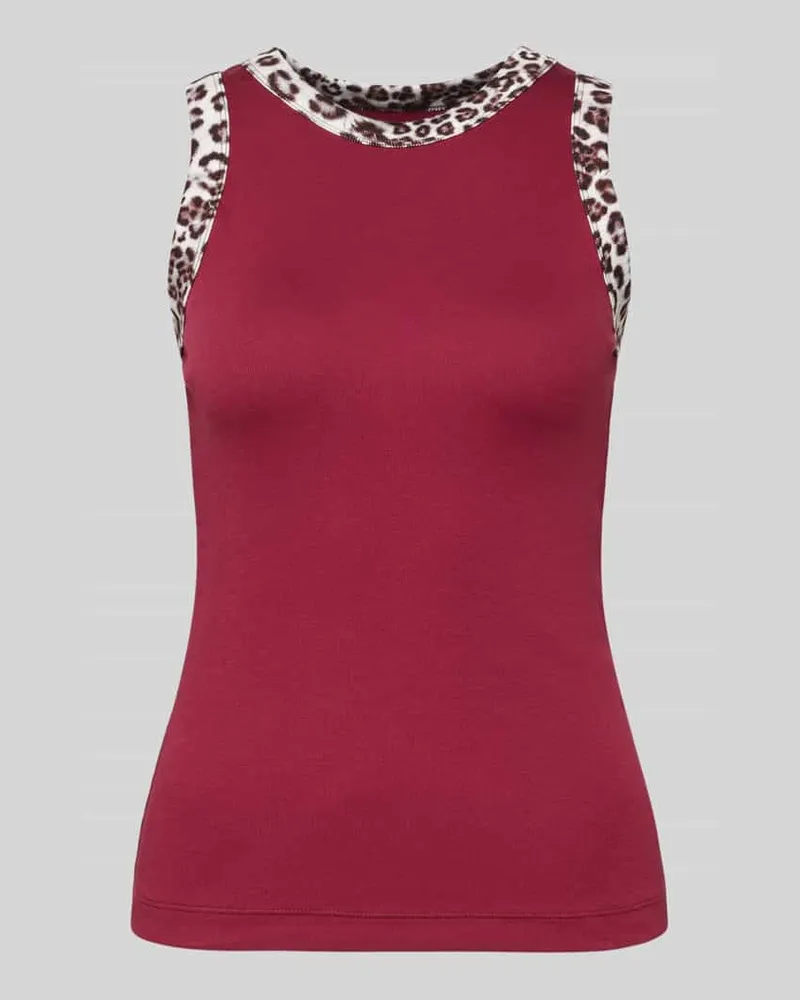Marc Cain Tanktop mit gerippten Abschlüssen Kirsche