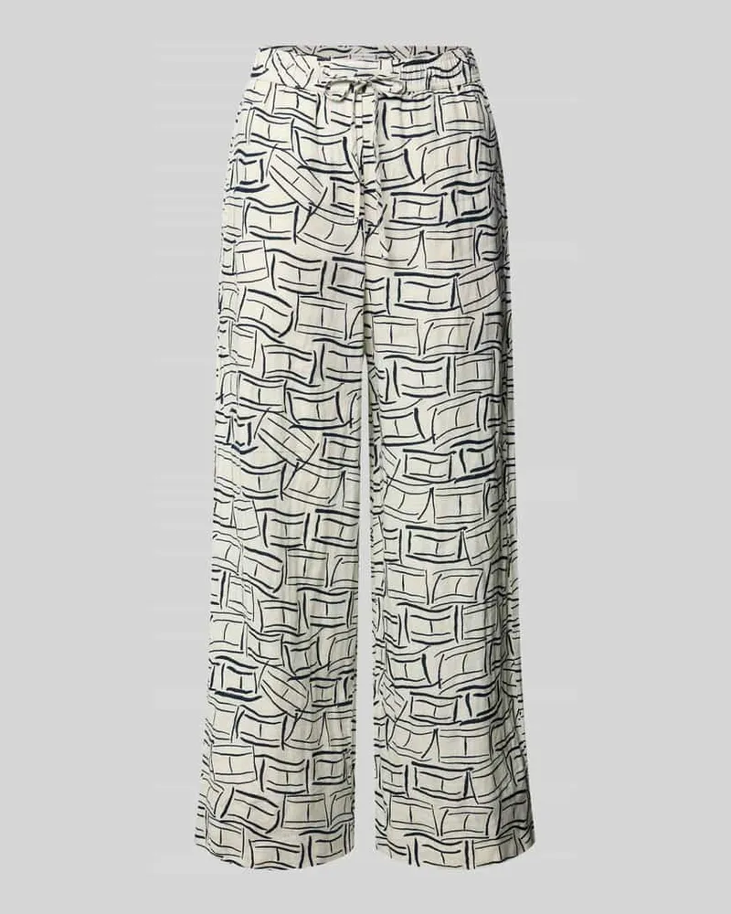 Tommy Hilfiger Loose Fit Weite Hose aus reinem Leinen Ecru