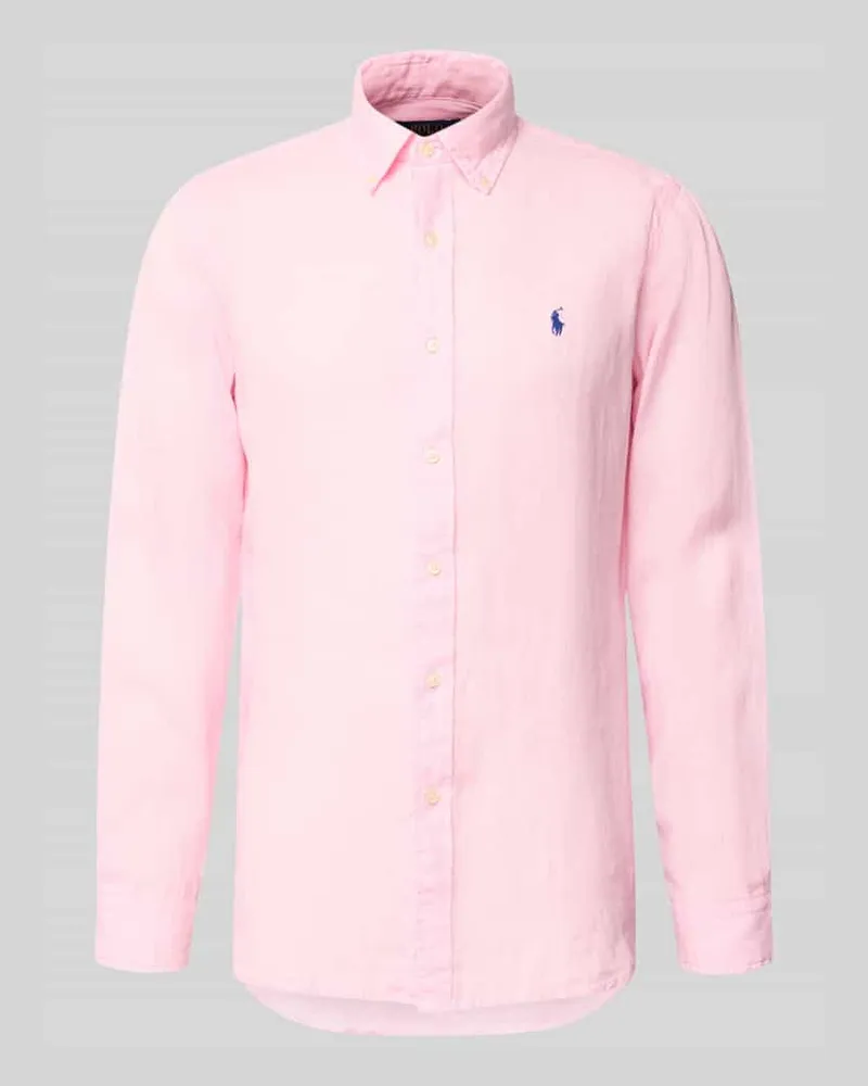 Ralph Lauren Regular Fit Freizeithemd aus reinem Leinen Rosa