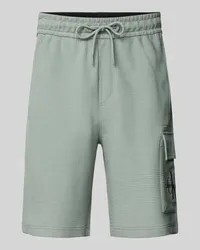 Calvin Klein Sweatshorts mit Label-Stitching Stein