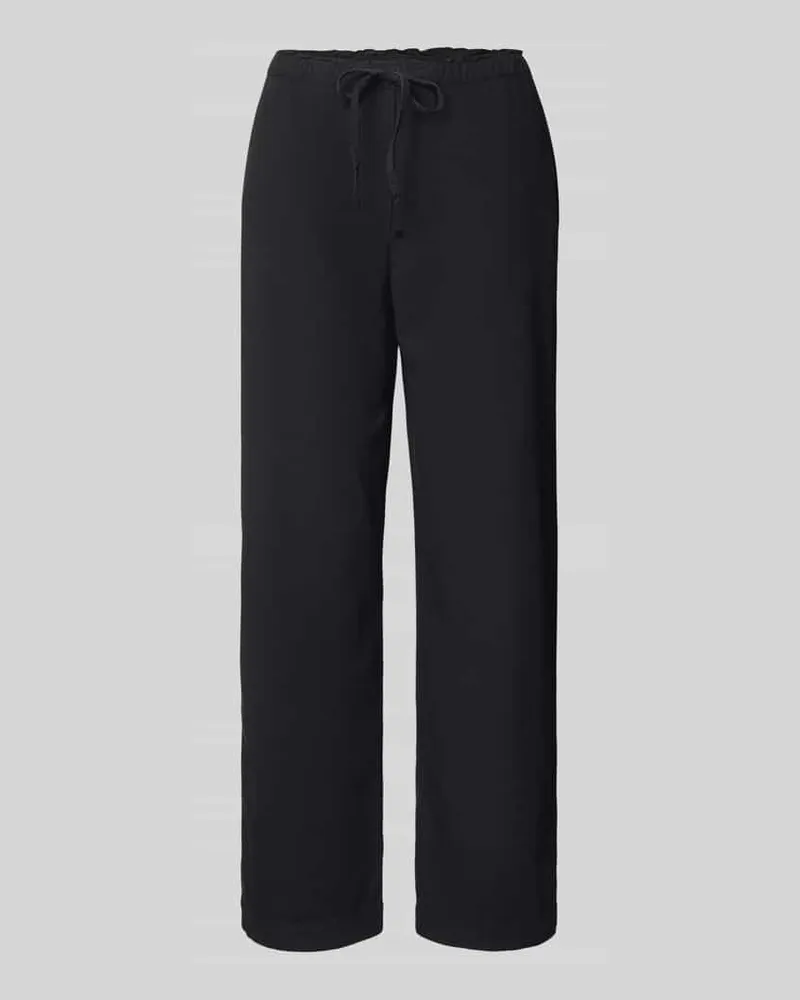 Marc O'Polo Relaxed Fit Leinenhose mit Tunnelzug Black