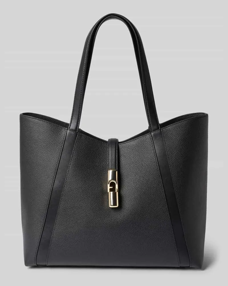 Furla Handtasche aus echtem Leder mit Logo-Detail Modell 'Goccia Black