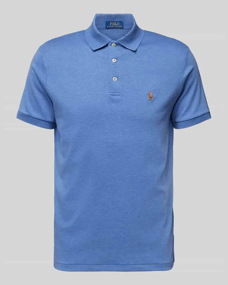 Ralph Lauren Poloshirt mit Label-Stitching Royal