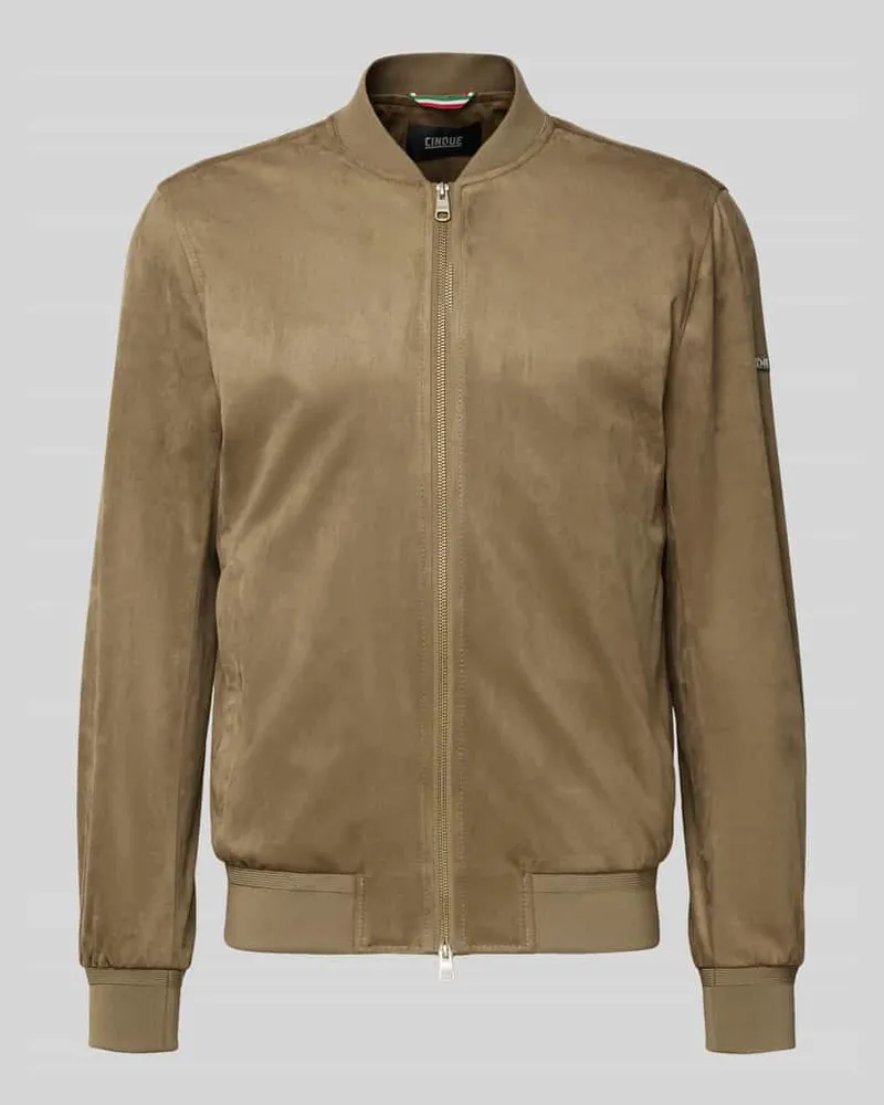 cinque Regular Fit Jacke in Leder-Optik Modell 'Rapid Terra