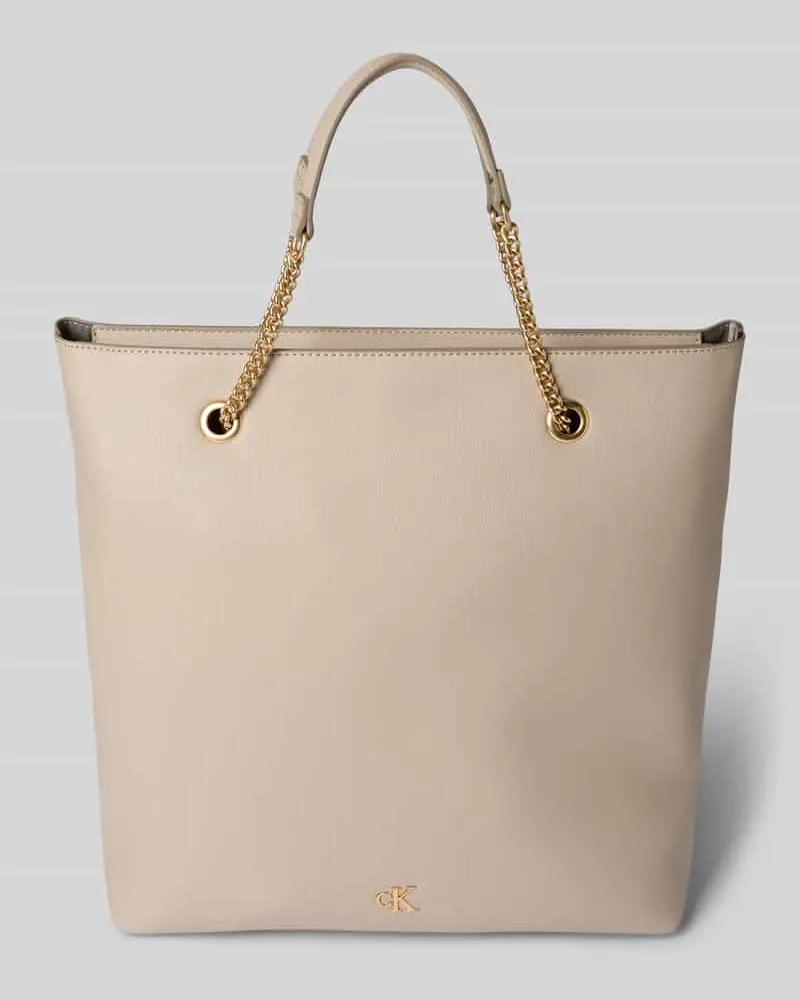 Calvin Klein Tote Bag mit Label-Detail Beige