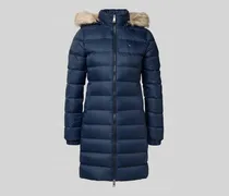 Slim Fit Steppmantel mit Daunen-Feder-Füllung